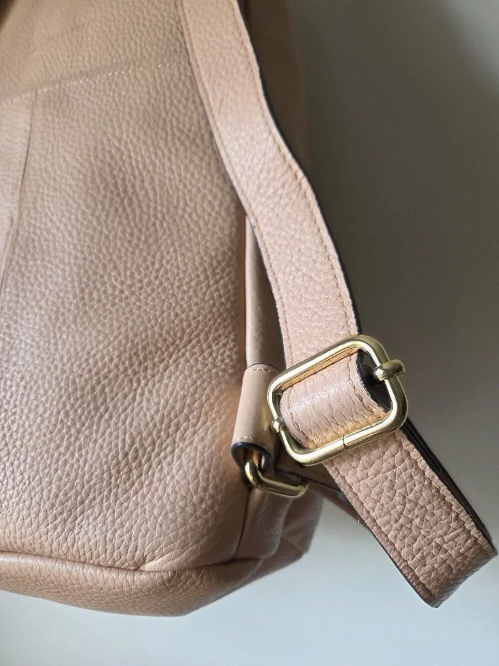 AMAZING AIMEE KESTENBERG TAMITHAT NUDE THICK GENUINE LEATHER BACKPACK M/L